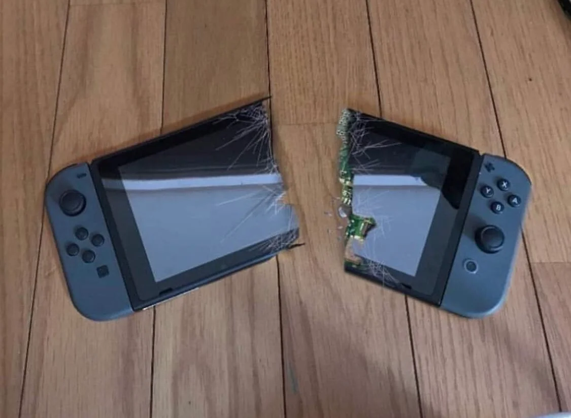 Fotografia del defunto Nintendo Switch